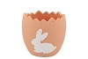 EASTER RABBIT POT ORANGE 13X13X12CM NM