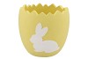 EASTER RABBIT POT YELLOW 17,5X17,5X17CM NM