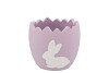 EASTER RABBIT POT LILA 11X11X10,5CM NM