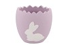 EASTER RABBIT POT LILA 14,5X14,5X14CM NM