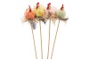 EASTER STICK FLUFFY CHICKEN NEST COLOR ASS P/1 50X8CM