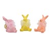 EASTER FLUFFY BUNNY BIG PINK ASS P/1 11X8X11CM