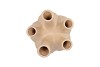 AGLIO MAT SAND VASE 17X20CM