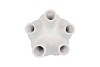 AGLIO MAT WHITE VASE 17X20CM