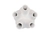 AGLIO MAT WHITE VASE 17X20CM