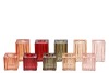 BICOLORE CANDLE H BASIC MIX BLOCK ASS SET OF 2 4X6CM