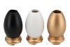 EASTER EGGCITED VASE GOLD/BLACK/WHITE ASS P/1 8X8X15CM NM