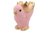 EASTER CHICKEN-BOWL PINK 22X15X22CM NM