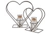 METAL RACK HEART BOTTLE 10X22CM