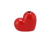 LOVE SWEET HEART VASE RED 12X6X11CM