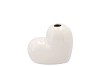 LOVE SWEET HEART VASE WHITE 12X6X11CM