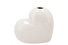 LOVE SWEET HEART VASE WHITE 16X7X15CM