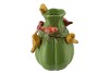 BIRD VASE SPRING LIGHT GREEN 22X25X37CM