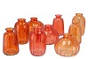 DAYAH CORAL SUNSET GLASS BOTTLE S/3 7X11CM NM