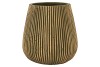 STRIPES GREEN GOLD POT 16X17CM NM