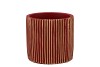 STRIPES RED GOLD CYLINDER POT 9X8CM NM