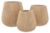 STRIPES SAND GOLD POT 16X17CM NM
