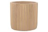 STRIPES SAND GOLD CYLINDER POT 19X18CM NM