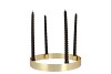 CANDLE HOLDER GOLD RING METAL 30CM