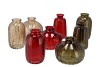 DAYAH COSY AUTUMN GLASS BOTTLE S/3 7X11CM