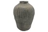 GAMLA GREY POT ALLOVER STRIPES 34X34X46CM
