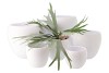VINCI MATT WHITE FLOWER POT 22X19CM NM
