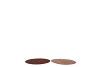 MELAMINE SHINE BRONZE/NUDE PLATE ROUND ASS 18X18X2CM