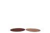 MELAMINE SHINE BRONZE/NUDE PLATE ROUND ASS 22X22X2CM