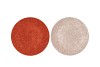 MELAMINE SHINE ROSE/COPPER PLATE ROUND ASS 28X28X2CM