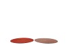 MELAMINE SHINE ROSE/COPPER PLATE ROUND ASS 28X28X2CM