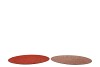 MELAMINE SHINE ROSE/COPPER PLATE ROUND ASS 33X33X2CM
