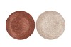 MELAMINE SHINE BRONZE/NUDE PLATE ROUND ASS 33X33X2CM