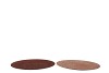 MELAMINE SHINE BRONZE/NUDE PLATE ROUND ASS 33X33X2CM
