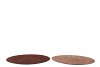MELAMINE SHINE BRONZE/NUDE PLATE ROUND ASS 40X40X2CM