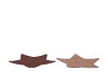 MELAMINE SHINE BRONZE/NUDE PLATE STAR 24X24X1CM