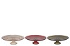 DAYAH COSY AUTUMN GLASS PLATE ON FOOT 25X9CM ASS P/1