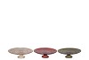 DAYAH COSY AUTUMN GLASS PLATE ON FOOT 15X8CM ASS P/1