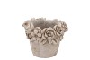 CONCRETE SAINT ANTIQUE FLOWER POT ROUND 15X15X12CM NM
