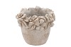 CONCRETE SAINT ANTIQUE FLOWER POT ROUND 18X17X16CM NM