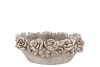 CONCRETE ANTIQUE FLOWER BOWL OVAL 28X16X12CM