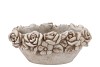 CONCRETE SAINT ANTIQUE FLOWER BOWL OVAL 30X19X14CM NM