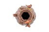 BIRD VASE CAT EYE PINK 13X13X19CM