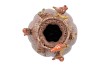 BIRD VASE CAT EYE PINK 18X18X28CM