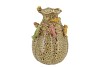 BIRD VASE CAT EYE GREEN 18X18X28CM