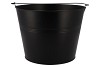 ZINC BASIC BLACK BUCKET 27X20CM