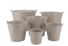 ZINC BASIC GREY BUCKET 16X14CM