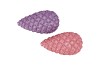 JINGLE PURPLE/PINK PINECONE ASS 13X7X6CM