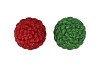 JINGLE RED/GREEN PINECONE ASS 7X7X10CM