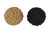 JINGLE GOLD/BLACK PINECONE ASS 9X9X13CM