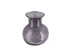 MIRA SMOKE GLASS CONE NECK SPHERE VASE 16X16X17CM NM